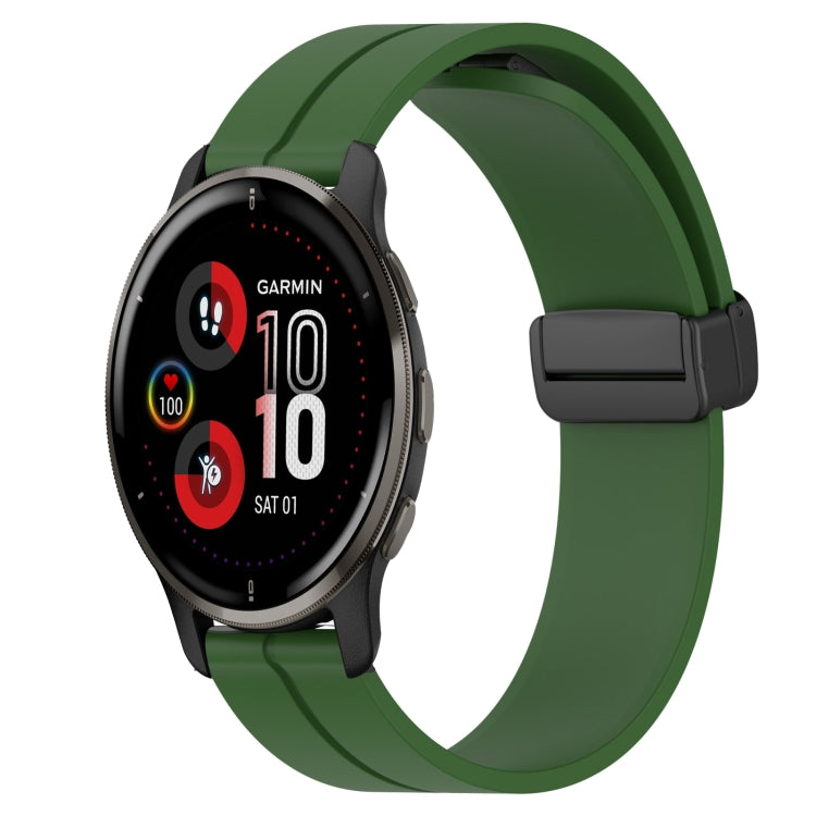 Cinturino in silicone con chiusura magnetica in tinta unita da 20 mm, For Garmin Vivomove Sport, For Garmin Venu 2 Plus