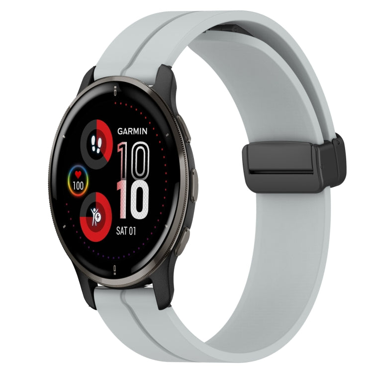 Cinturino in silicone con chiusura magnetica in tinta unita da 20 mm, For Garmin Vivomove Sport, For Garmin Venu 2 Plus