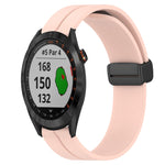 Cinturino in silicone con chiusura magnetica in tinta unita da 20 mm, For Garmin Approach S40, For Garmin Forerunner 158