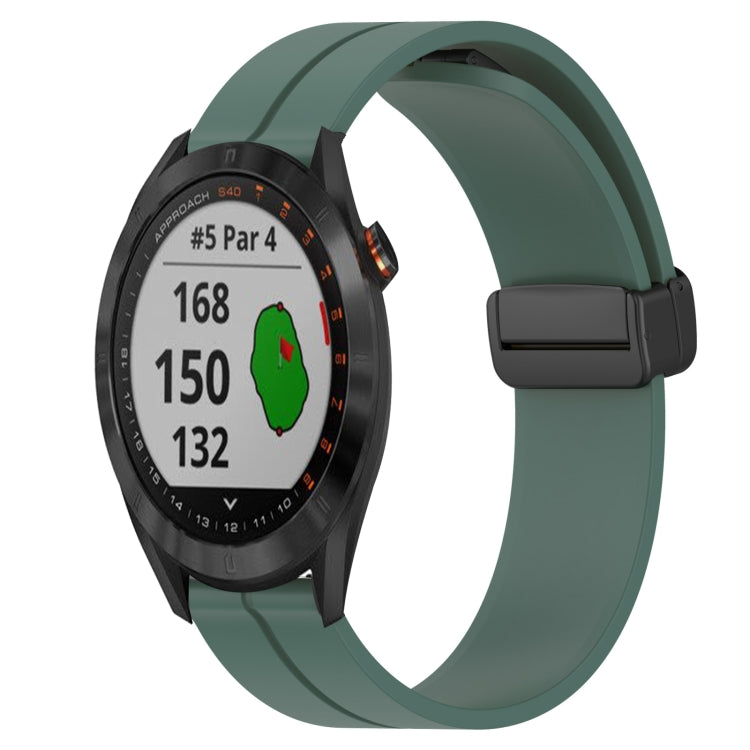 Cinturino in silicone con chiusura magnetica in tinta unita da 20 mm, For Garmin Approach S40, For Garmin Forerunner 158
