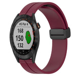 Cinturino in silicone con chiusura magnetica in tinta unita da 20 mm, For Garmin Approach S40, For Garmin Forerunner 158