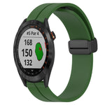 Cinturino in silicone con chiusura magnetica in tinta unita da 20 mm, For Garmin Approach S40, For Garmin Forerunner 158