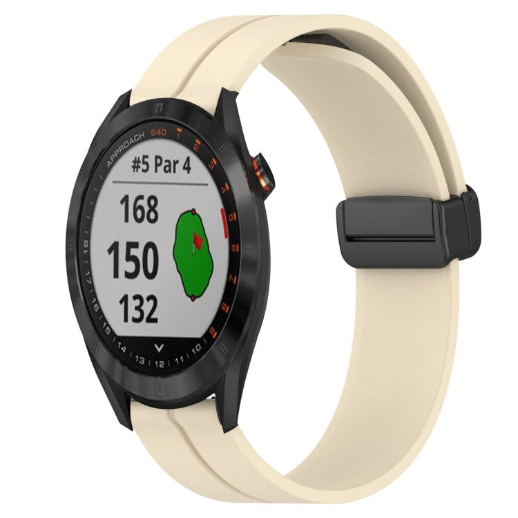 Cinturino in silicone con chiusura magnetica in tinta unita da 20 mm, For Garmin Approach S40, For Garmin Forerunner 158
