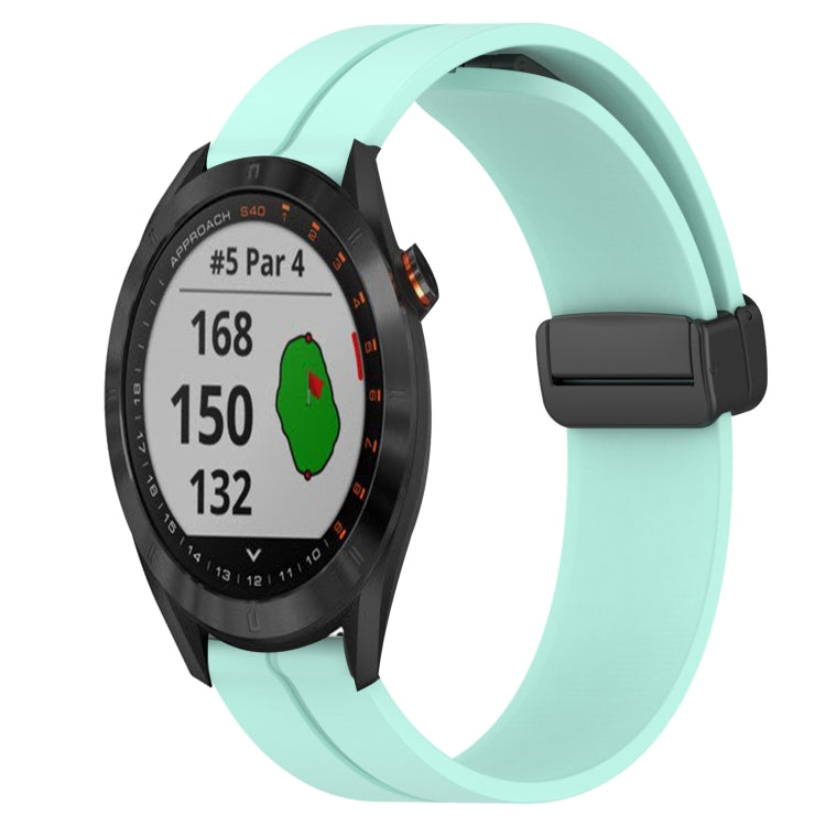 Cinturino in silicone con chiusura magnetica in tinta unita da 20 mm, For Garmin Approach S40, For Garmin Forerunner 158