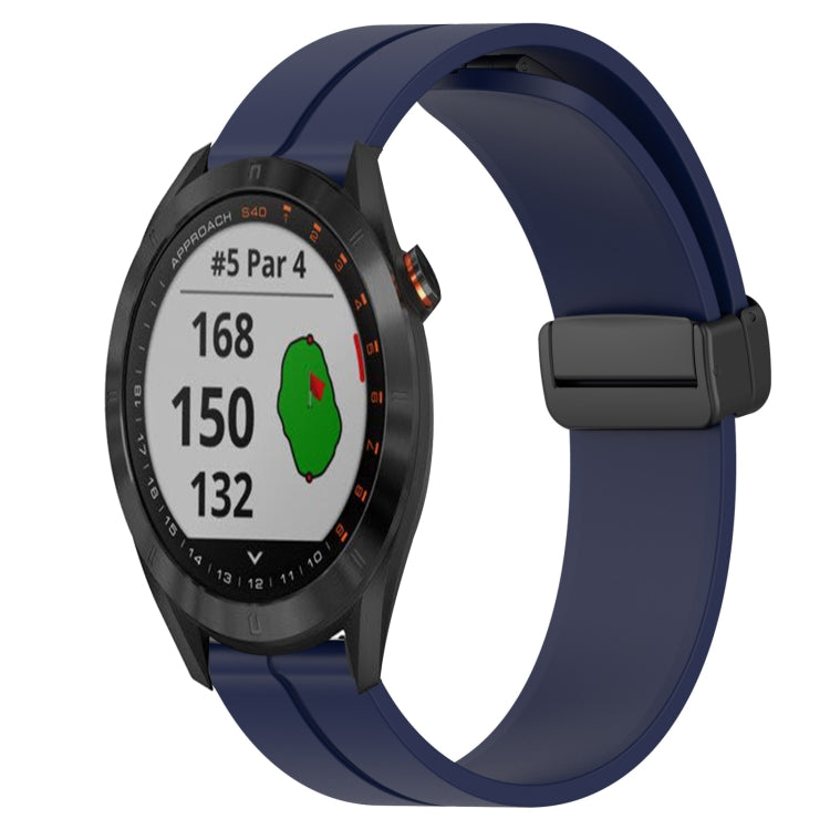 Cinturino in silicone con chiusura magnetica in tinta unita da 20 mm, For Garmin Approach S40, For Garmin Forerunner 158