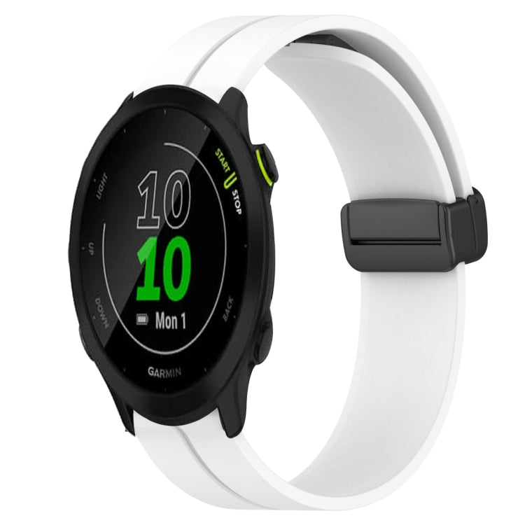 Cinturino in silicone con chiusura magnetica in tinta unita da 20 mm, For Garmin Forerunner 55, For Garmin Venu