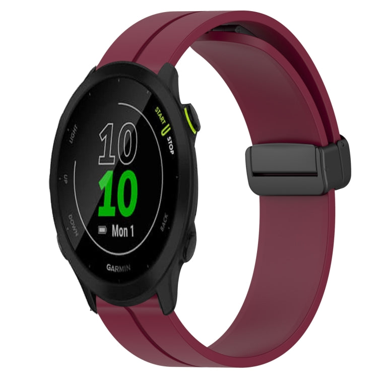 Cinturino in silicone con chiusura magnetica in tinta unita da 20 mm, For Garmin Forerunner 55, For Garmin Venu