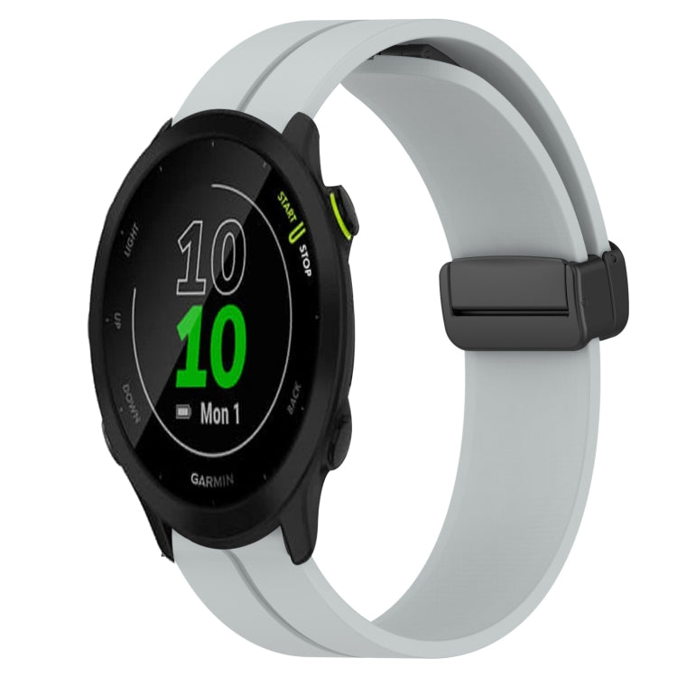 Cinturino in silicone con chiusura magnetica in tinta unita da 20 mm, For Garmin Forerunner 55, For Garmin Venu