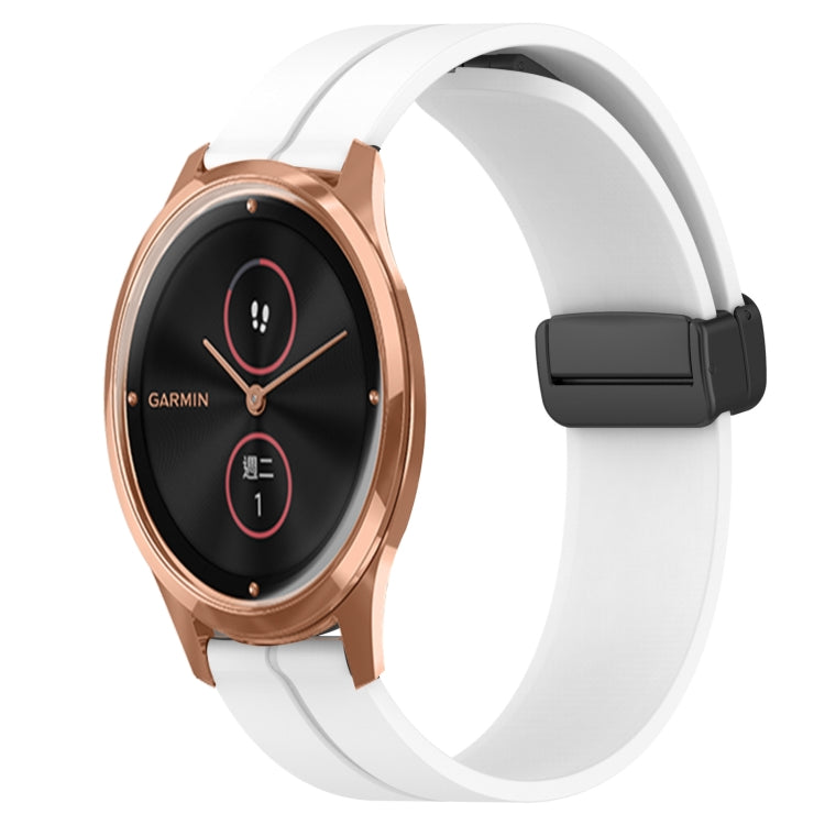 Cinturino in silicone con chiusura magnetica in tinta unita da 20 mm, For Garmin Venu SQ, For Garminmove Luxe