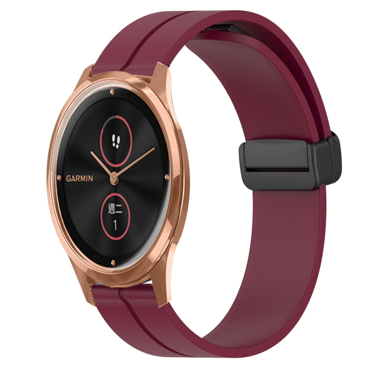 Cinturino in silicone con chiusura magnetica in tinta unita da 20 mm, For Garmin Venu SQ, For Garminmove Luxe