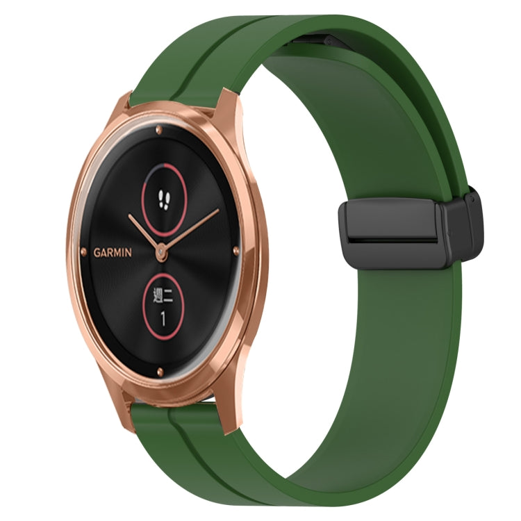 Cinturino in silicone con chiusura magnetica in tinta unita da 20 mm, For Garmin Venu SQ, For Garminmove Luxe