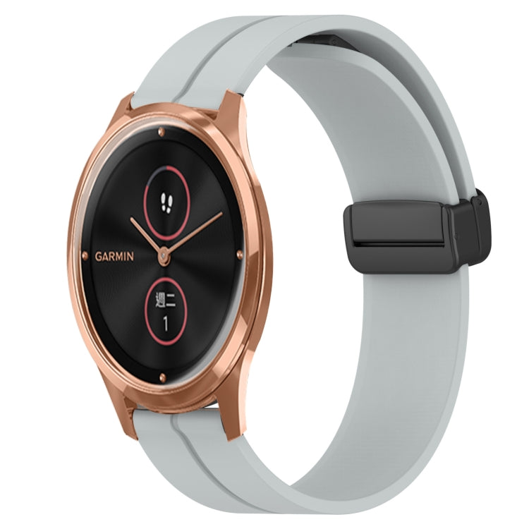 Cinturino in silicone con chiusura magnetica in tinta unita da 20 mm, For Garmin Venu SQ, For Garminmove Luxe