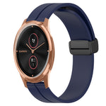 Cinturino in silicone con chiusura magnetica in tinta unita da 20 mm, For Garmin Venu SQ, For Garminmove Luxe