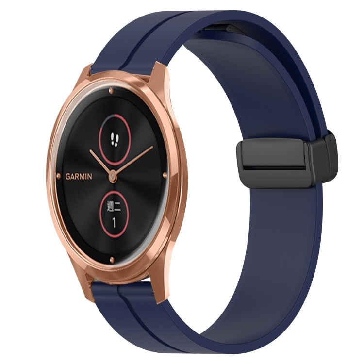 Cinturino in silicone con chiusura magnetica in tinta unita da 20 mm, For Garmin Venu SQ, For Garminmove Luxe