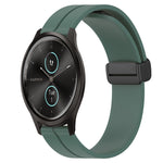 Cinturino in silicone con chiusura magnetica in tinta unita da 20 mm, For Garmin Garminmove Style, For Garmin Forerunner 645 Music
