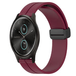 Cinturino in silicone con chiusura magnetica in tinta unita da 20 mm, For Garmin Garminmove Style, For Garmin Forerunner 645 Music