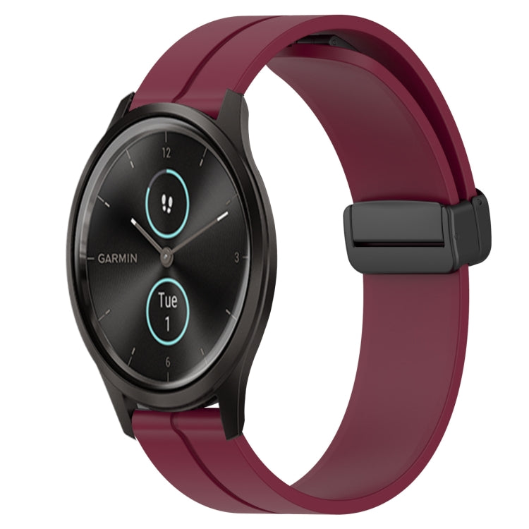 Cinturino in silicone con chiusura magnetica in tinta unita da 20 mm, For Garmin Garminmove Style, For Garmin Forerunner 645 Music