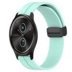 Cinturino in silicone con chiusura magnetica in tinta unita da 20 mm, For Garmin Garminmove Style, For Garmin Forerunner 645 Music