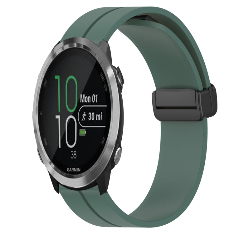 Cinturino in silicone con chiusura magnetica in tinta unita da 20 mm, For Garmin Garminmove Style, For Garmin Forerunner 645 Music
