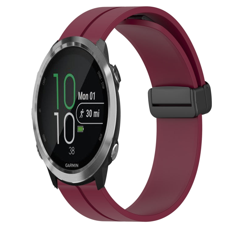 Cinturino in silicone con chiusura magnetica in tinta unita da 20 mm, For Garmin Garminmove Style, For Garmin Forerunner 645 Music