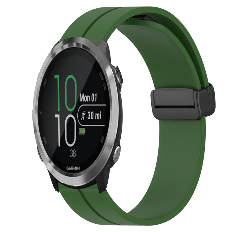 Cinturino in silicone con chiusura magnetica in tinta unita da 20 mm, For Garmin Garminmove Style, For Garmin Forerunner 645 Music