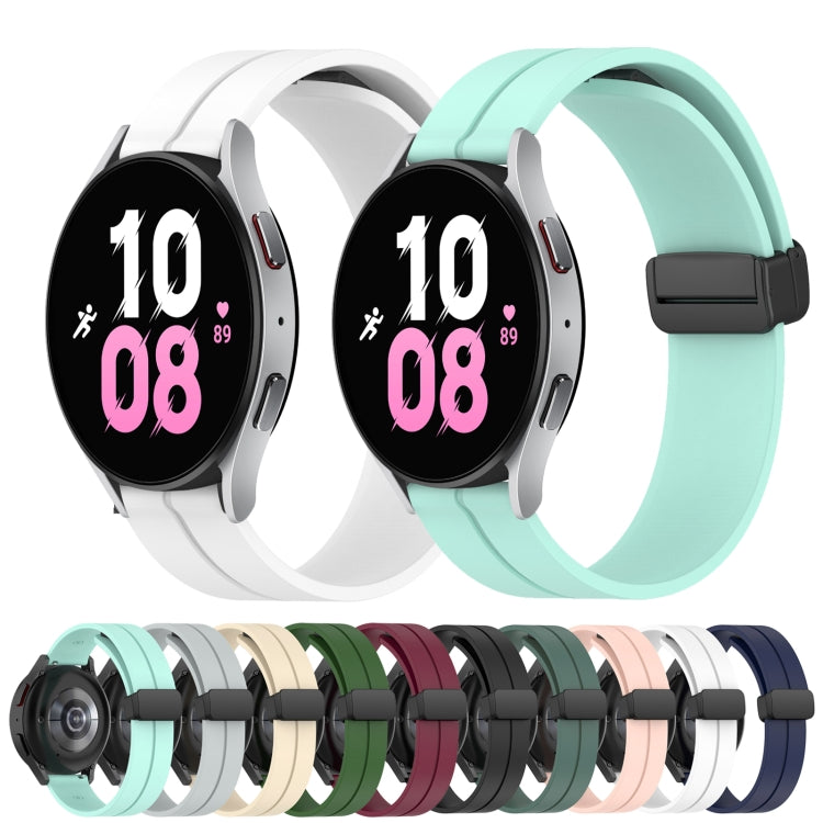 Cinturino in silicone con chiusura magnetica in tinta unita da 20 mm, For Samsung Galaxy Watch 5 44mm, For Samsung Galaxy Watch 5 40mm