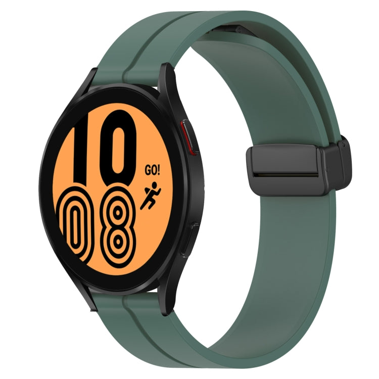 Cinturino in silicone con chiusura magnetica in tinta unita da 20 mm, For Samsung Galaxy Watch 5 Pro 45mm, For Samsung Galaxy Watch4 44mm