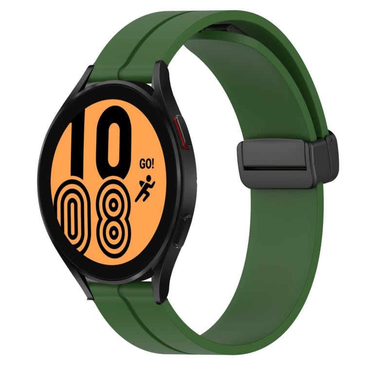 Cinturino in silicone con chiusura magnetica in tinta unita da 20 mm, For Samsung Galaxy Watch 5 Pro 45mm, For Samsung Galaxy Watch4 44mm