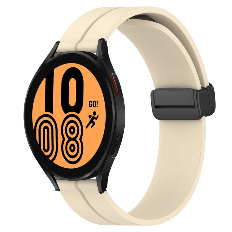 Cinturino in silicone con chiusura magnetica in tinta unita da 20 mm, For Samsung Galaxy Watch 5 Pro 45mm, For Samsung Galaxy Watch4 44mm