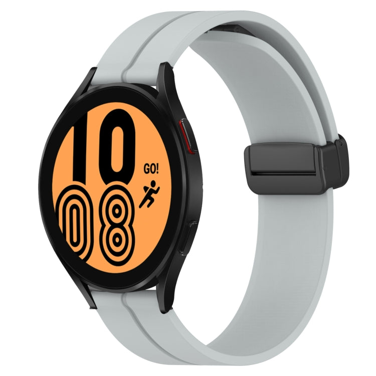 Cinturino in silicone con chiusura magnetica in tinta unita da 20 mm, For Samsung Galaxy Watch 5 Pro 45mm, For Samsung Galaxy Watch4 44mm