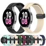 Cinturino in silicone con chiusura magnetica in tinta unita da 20 mm, For Samsung Galaxy Watch4 40mm, For Samsung  Galaxy Watch4 Classic 42mm