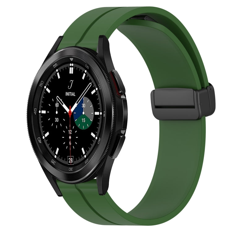 Cinturino in silicone con chiusura magnetica in tinta unita da 20 mm, For Samsung Galaxy Watch4 40mm, For Samsung  Galaxy Watch4 Classic 42mm
