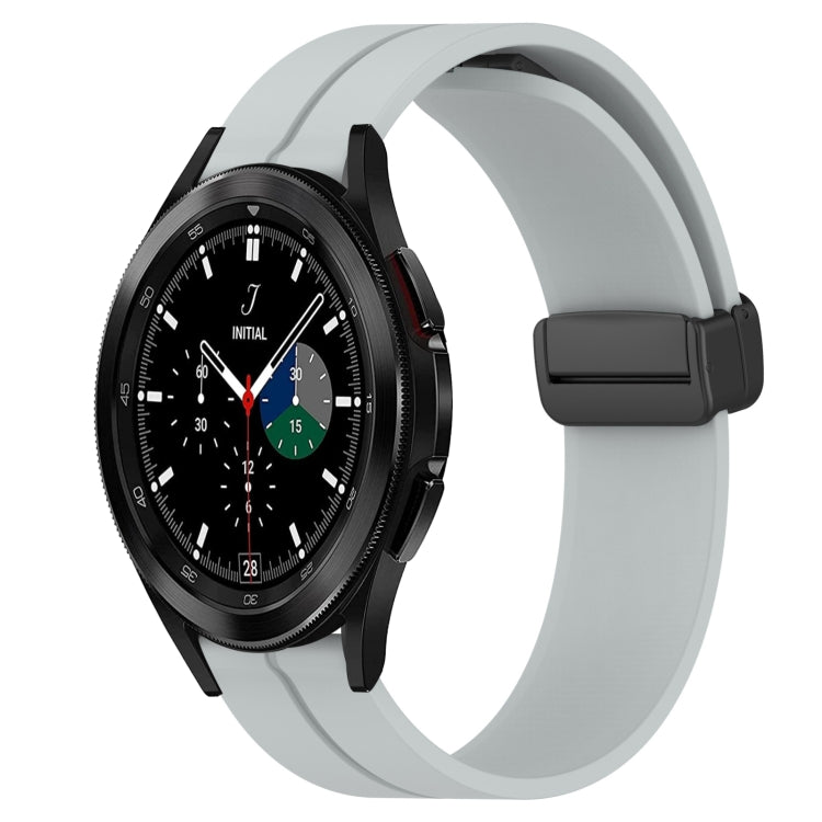 Cinturino in silicone con chiusura magnetica in tinta unita da 20 mm, For Samsung Galaxy Watch4 40mm, For Samsung  Galaxy Watch4 Classic 42mm