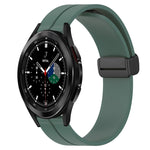 Cinturino in silicone con chiusura magnetica in tinta unita da 20 mm, For Samsung  Galaxy Watch4 Classic 46mm, For Samsung Galaxy Watch Active2 40mm