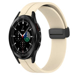 Cinturino in silicone con chiusura magnetica in tinta unita da 20 mm, For Samsung  Galaxy Watch4 Classic 46mm, For Samsung Galaxy Watch Active2 40mm