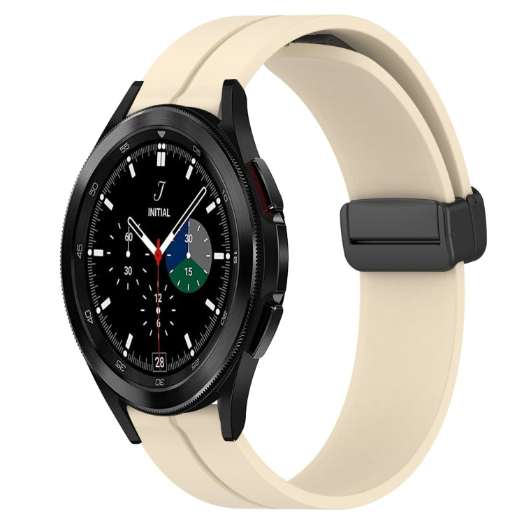 Cinturino in silicone con chiusura magnetica in tinta unita da 20 mm, For Samsung  Galaxy Watch4 Classic 46mm, For Samsung Galaxy Watch Active2 40mm