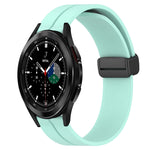 Cinturino in silicone con chiusura magnetica in tinta unita da 20 mm, For Samsung  Galaxy Watch4 Classic 46mm, For Samsung Galaxy Watch Active2 40mm