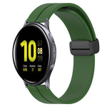 Cinturino in silicone con chiusura magnetica in tinta unita da 20 mm, For Samsung  Galaxy Watch4 Classic 46mm, For Samsung Galaxy Watch Active2 40mm