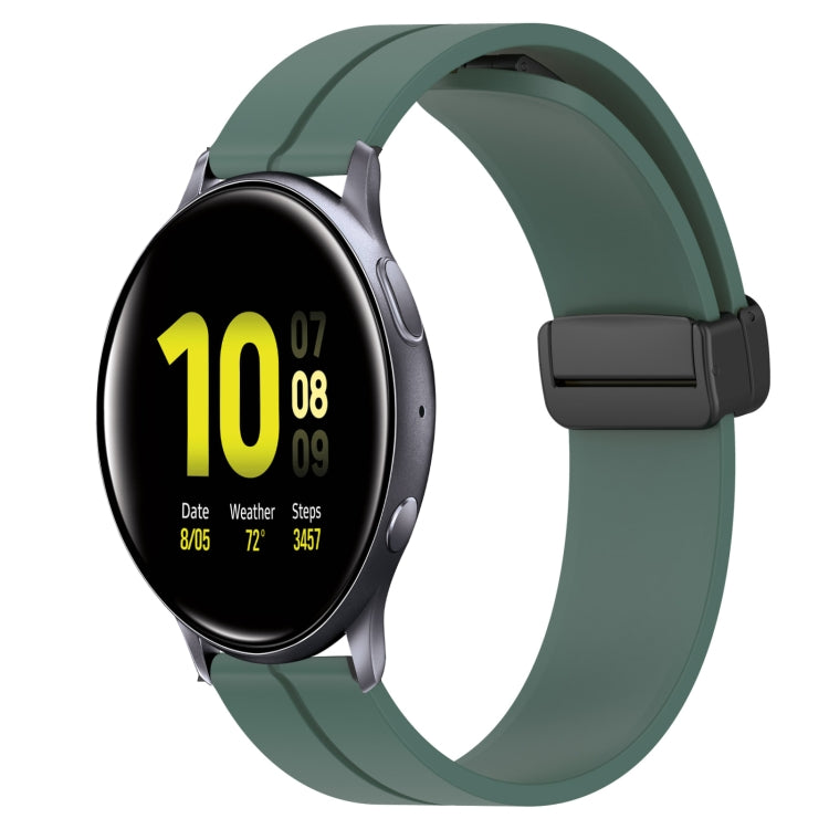 Cinturino in silicone con chiusura magnetica in tinta unita da 20 mm, For Samsung Galaxy Watch Active2 44mm, For Samsung Galaxy Watch 42mm