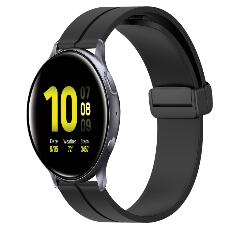 Cinturino in silicone con chiusura magnetica in tinta unita da 20 mm, For Samsung Galaxy Watch Active2 44mm, For Samsung Galaxy Watch 42mm