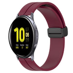 Cinturino in silicone con chiusura magnetica in tinta unita da 20 mm, For Samsung Galaxy Watch Active2 44mm, For Samsung Galaxy Watch 42mm