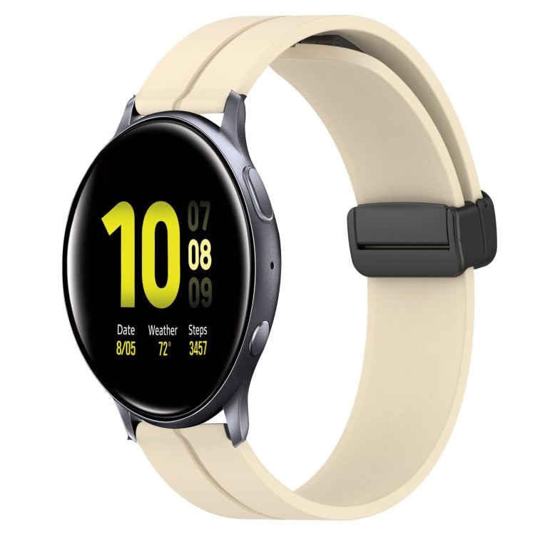 Cinturino in silicone con chiusura magnetica in tinta unita da 20 mm, For Samsung Galaxy Watch Active2 44mm, For Samsung Galaxy Watch 42mm