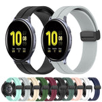 Cinturino in silicone con chiusura magnetica in tinta unita da 20 mm, For Samsung Galaxy Watch Active2 44mm, For Samsung Galaxy Watch 42mm