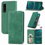 Custodia in pelle magnetica per Sony Xperia 5 IV Retro Skin Feel, For Sony Xperia 5 IV
