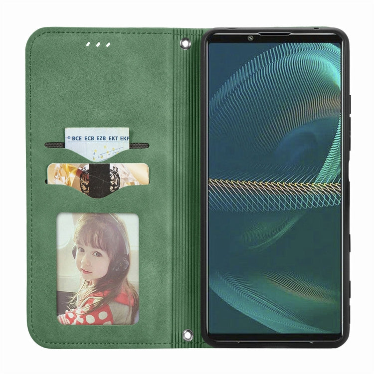Custodia in pelle magnetica per Sony Xperia 5 IV Retro Skin Feel, For Sony Xperia 5 IV