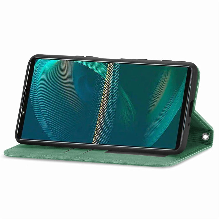 Custodia in pelle magnetica per Sony Xperia 5 IV Retro Skin Feel, For Sony Xperia 5 IV