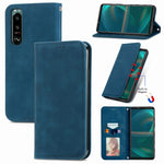 Custodia in pelle magnetica per Sony Xperia 5 IV Retro Skin Feel, For Sony Xperia 5 IV