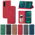 Custodia in pelle magnetica per Sony Xperia 5 IV Retro Skin Feel, For Sony Xperia 5 IV