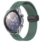 Cinturino in silicone con chiusura magnetica in tinta unita da 22 mm, For Samsung Galaxy Watch3 45mm, For Samsung Galaxy Watch 46mm