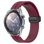 Cinturino in silicone con chiusura magnetica in tinta unita da 22 mm, For Samsung Galaxy Watch3 45mm, For Samsung Galaxy Watch 46mm